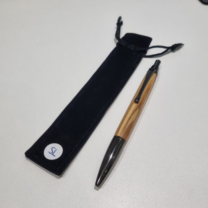 Olive Wood with Gun Metal Pen - Image 3